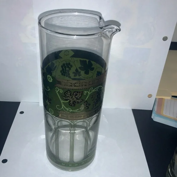 Vintage MCM Cera glass with 22 k gold accents - Picture 2 of 7